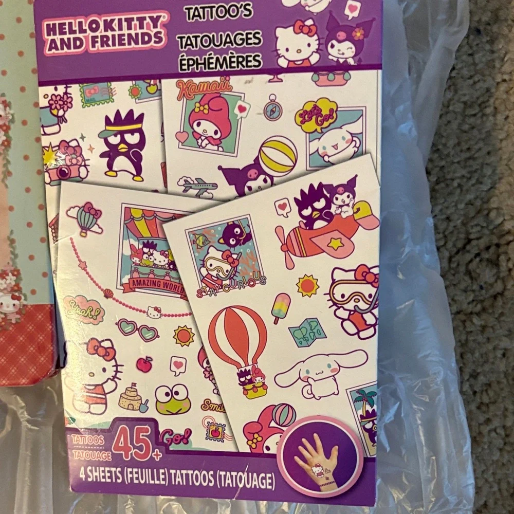 Hello Kitty Pink and Purple . Five‎ piece bundle set